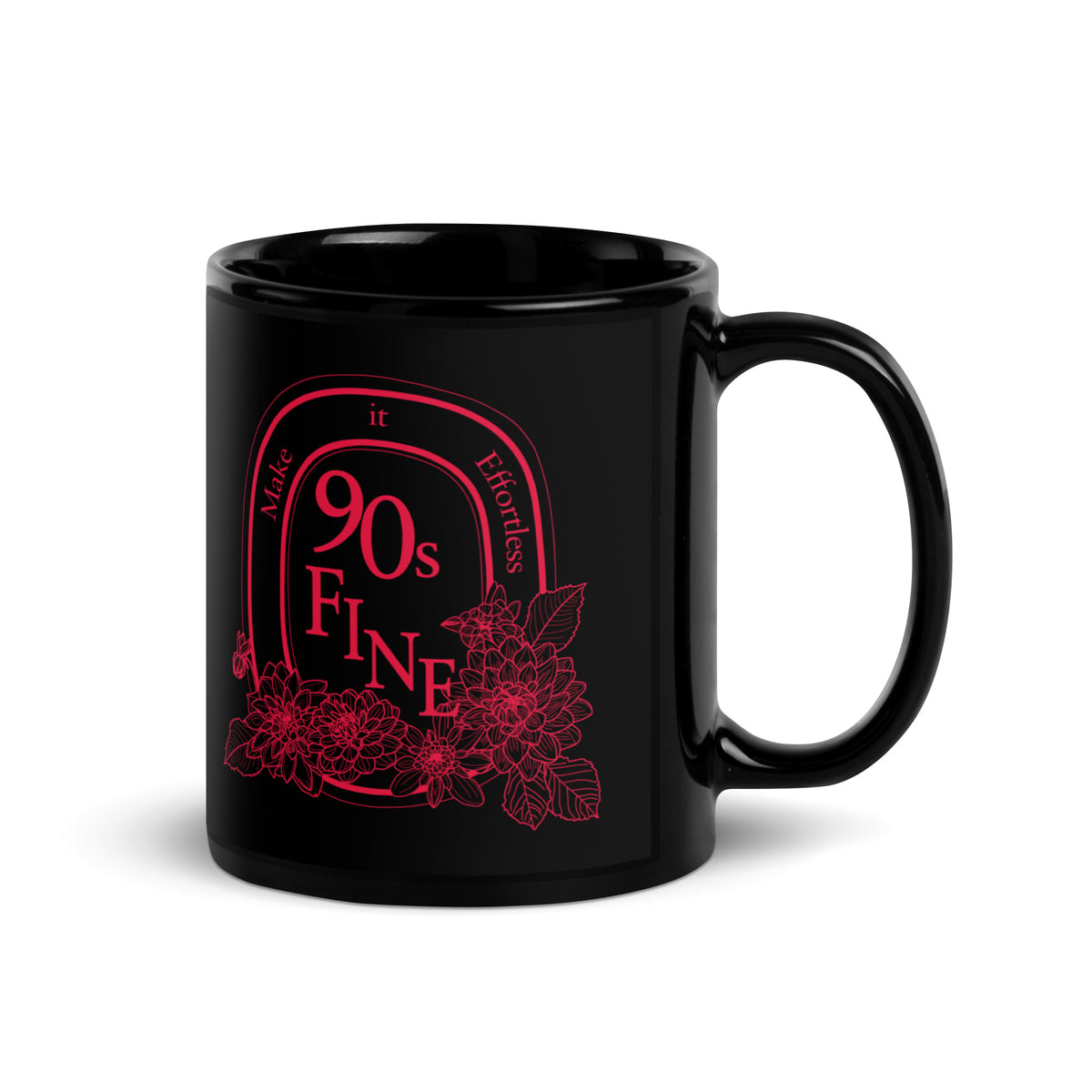 90s Fine Crimson Glossy Mug – WILD :: WITTED