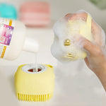 Load image into Gallery viewer, Soft Silicone Bristles Cat Dog Bath Brush Scrubber w/Shampoo Dispenser
