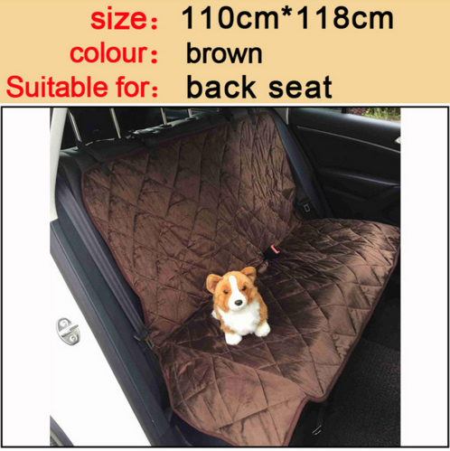 Waterproof Dog Car Seat Cover w/Zipper And Pocket