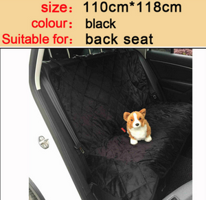 Waterproof Dog Car Seat Cover w/Zipper And Pocket