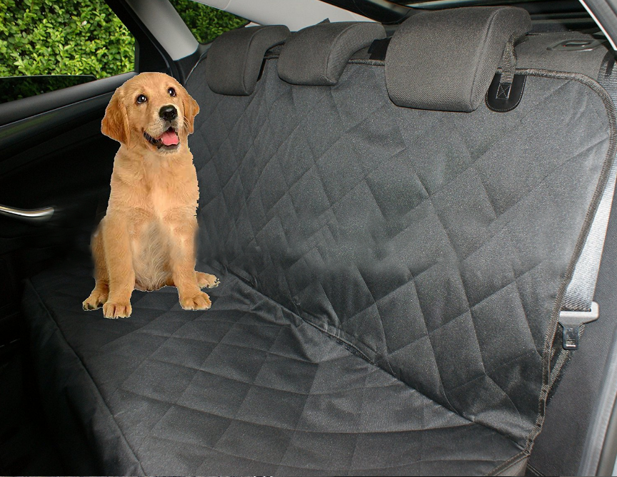 Waterproof Dog Car Seat Cover w/Zipper And Pocket