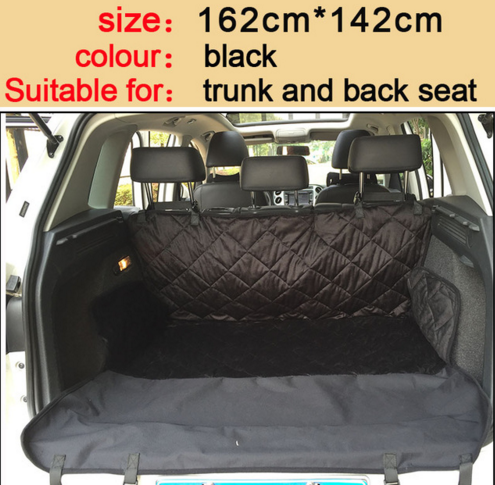 Waterproof Dog Car Seat Cover w/Zipper And Pocket