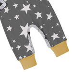 Load image into Gallery viewer, Gray Star Footless Onesie
