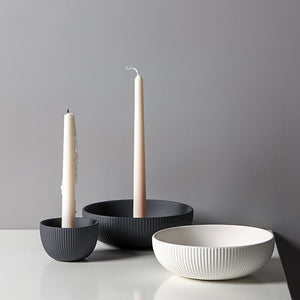 Porcelain Candle Tray Holder